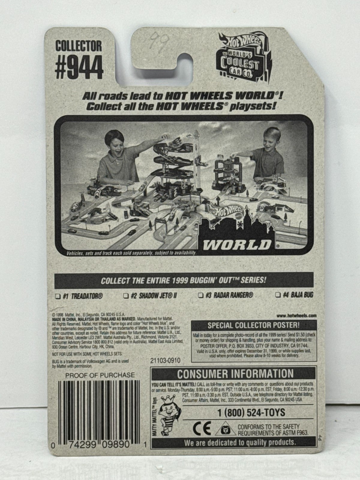 Hot Wheels Buggin’ Out Series Volkswagen Baja Bug 1:64 Diecast