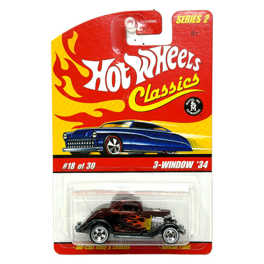 Hot Wheels Classics Series 2 3-Window '34 1:64 Diecast Brown