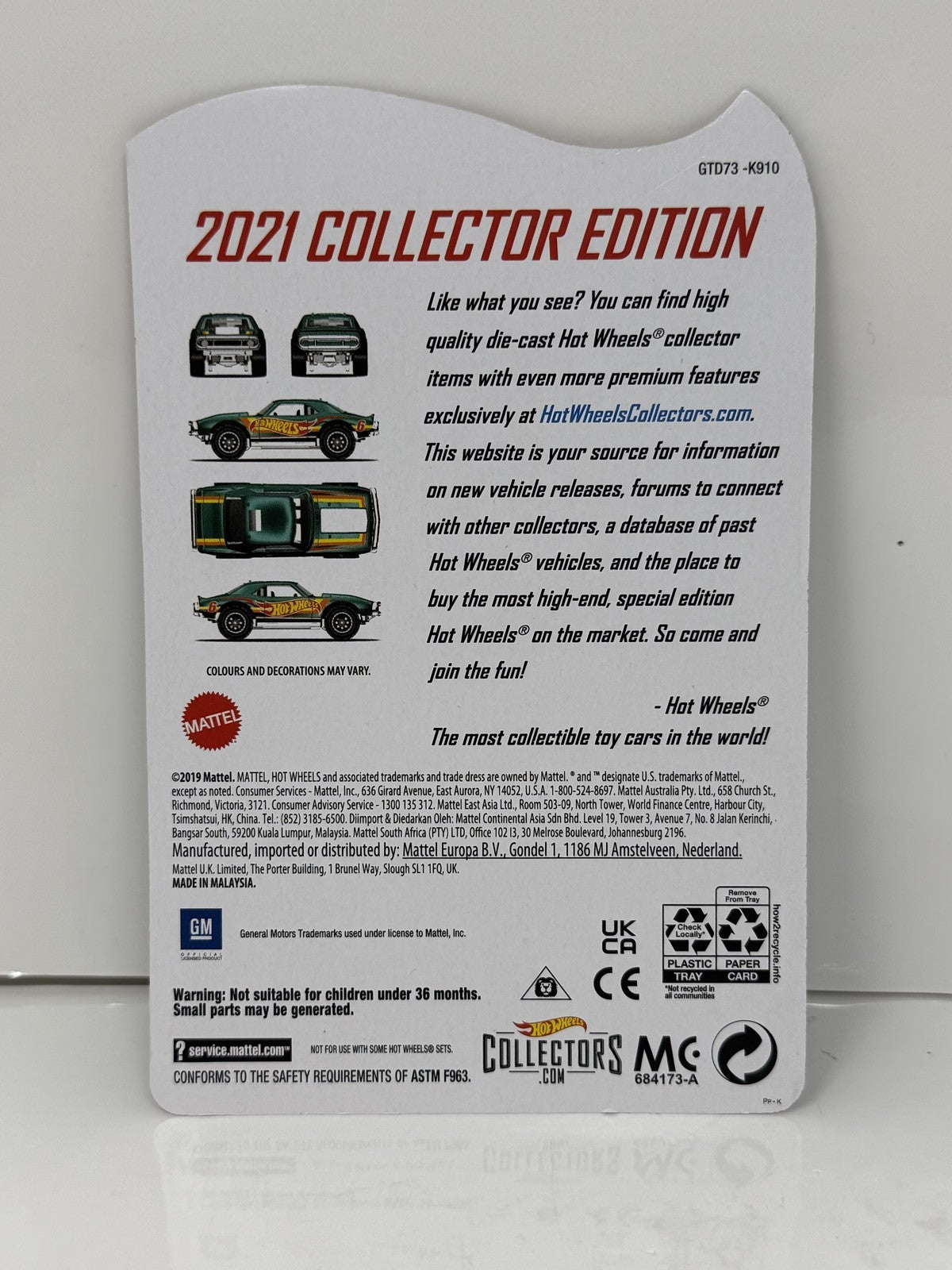 Hot Wheels 2021 Collector Edition 1967 Off Road Camaro Gamestop 1:64 Diecast