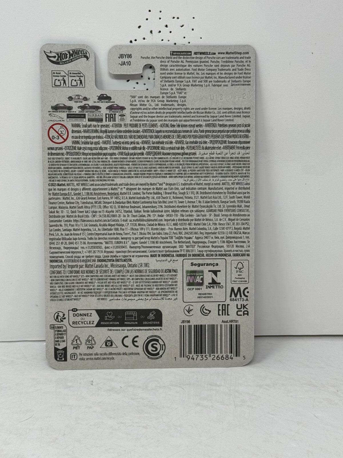 Hot Wheels Silver Series National Icons 1967 Porsche 911 R 1:64 Diecast