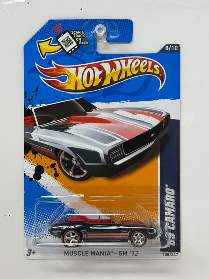 Hot Wheels Super Treasure Hunt 1969 Chevy Camaro Convertible 1:64 Diecast
