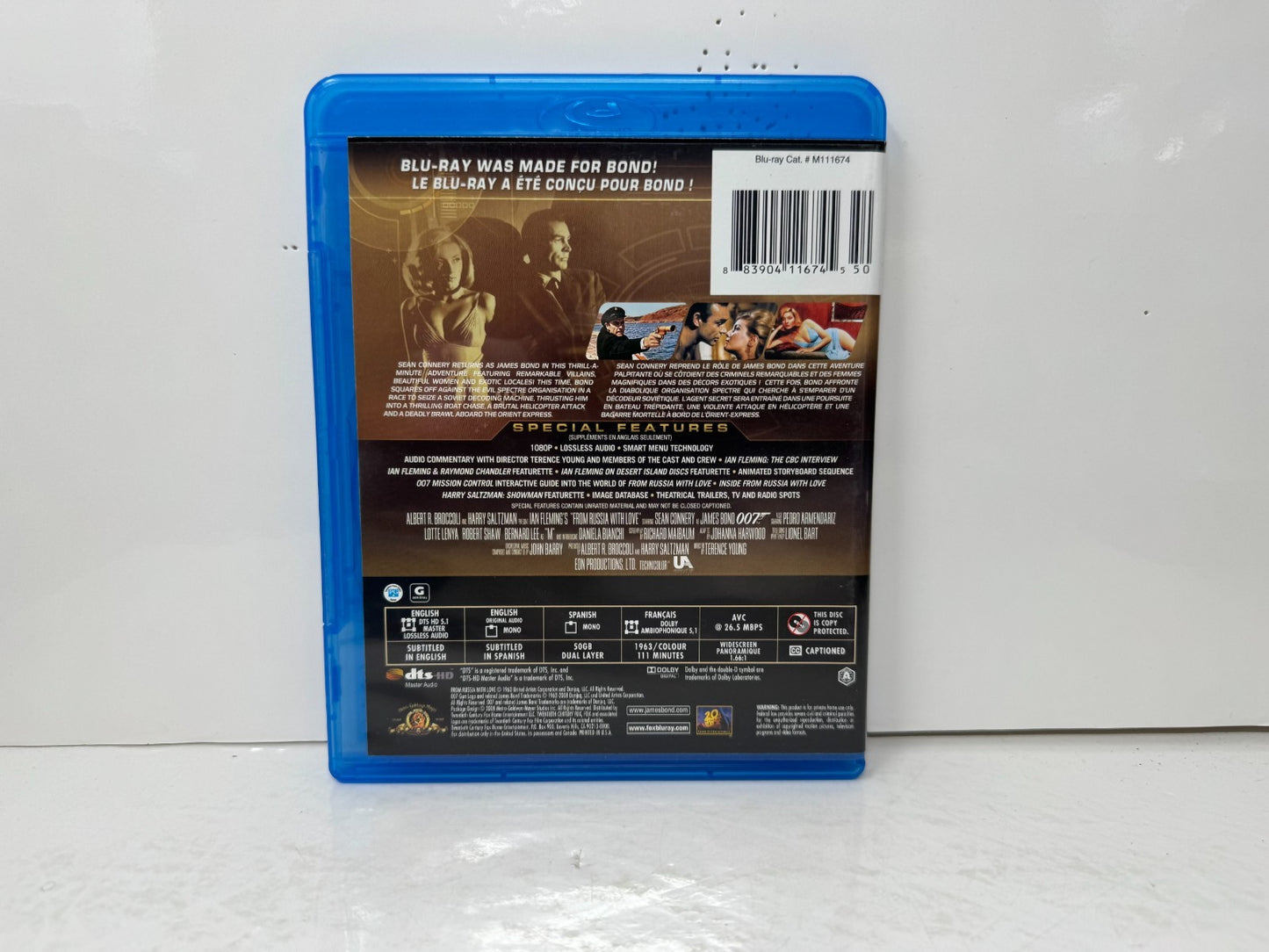 007 James Bond From Russia with Love (Blu-ray) Action Good Condition!!!