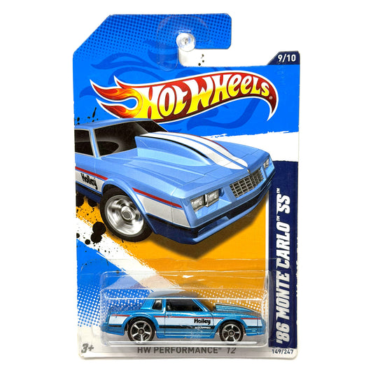 Hot Wheels HW Performance 1986 Chevrolet Monte Carlo SS 1:64 Diecast Blue