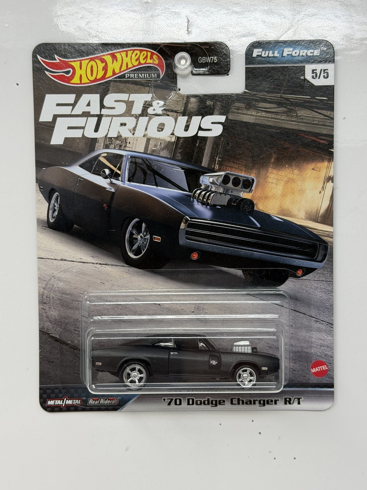 Hot Wheels Premium Fast & Furious Full Force 1970 Dodge Charger R/T Diecast