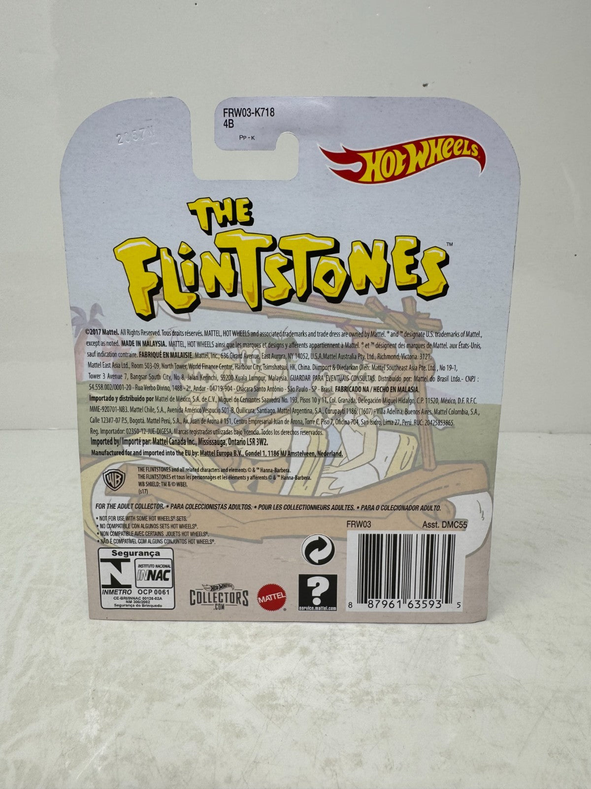Hot Wheels Retro Entertainment The Flintstones The Flintmobile 1:64 Diecast