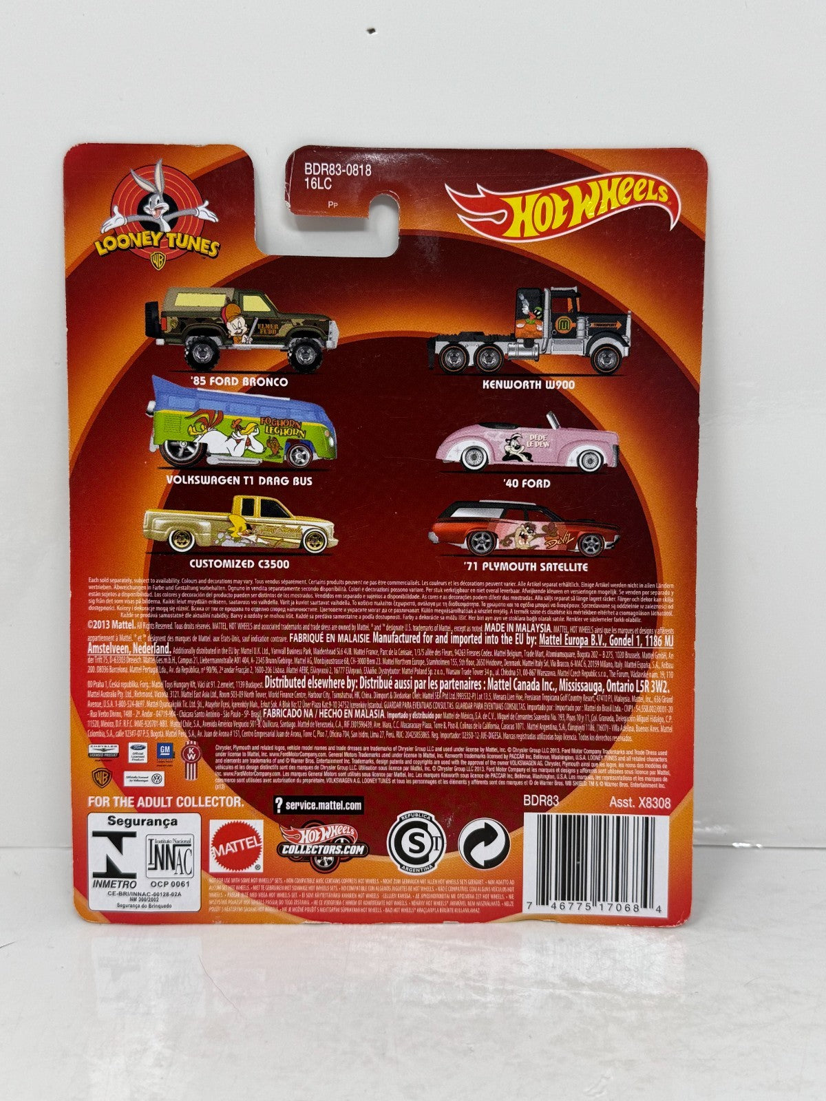 Hot Wheels Looney Tunes Real Riders 1:64 Diecast Lot of 8