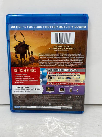 Kubo and the Two Strings Blu-ray 3D Laika Animated Family Adventure