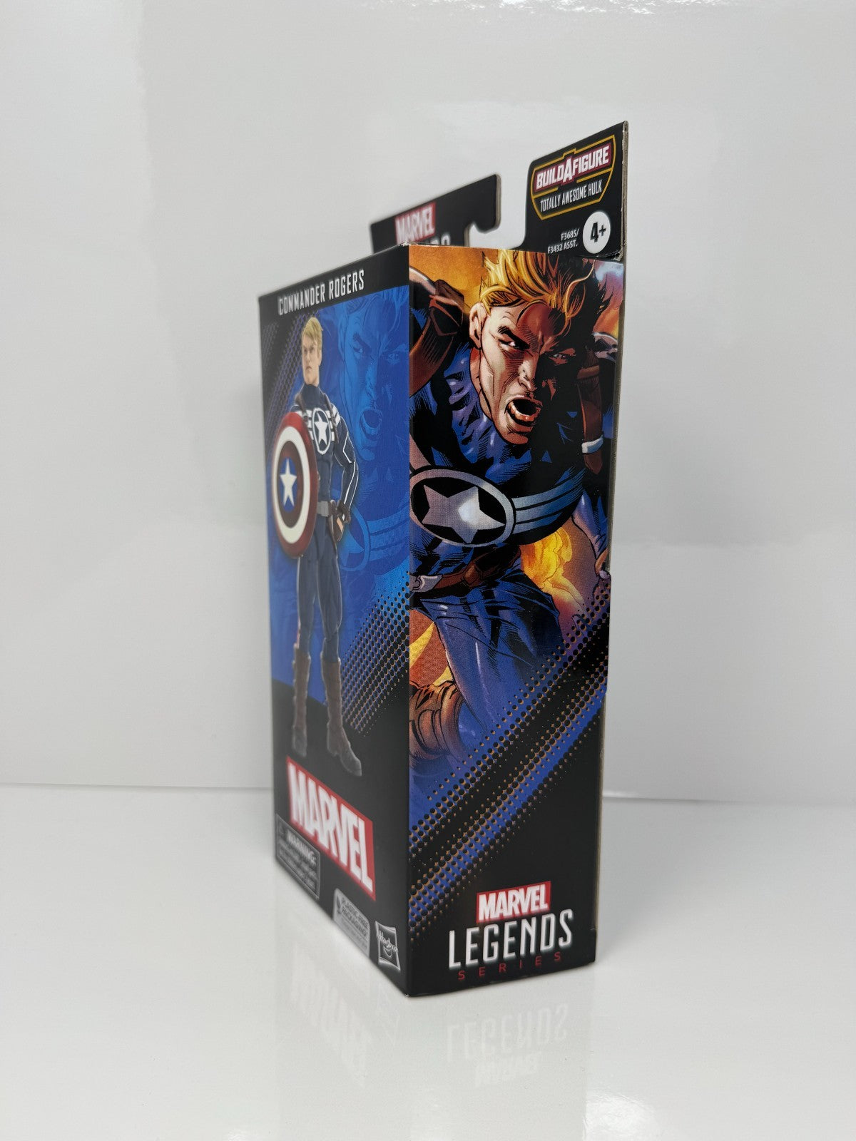 Marvel Legends Commander Rogers Action Figure w/ Totally Awesome Hulk BAF Piece
