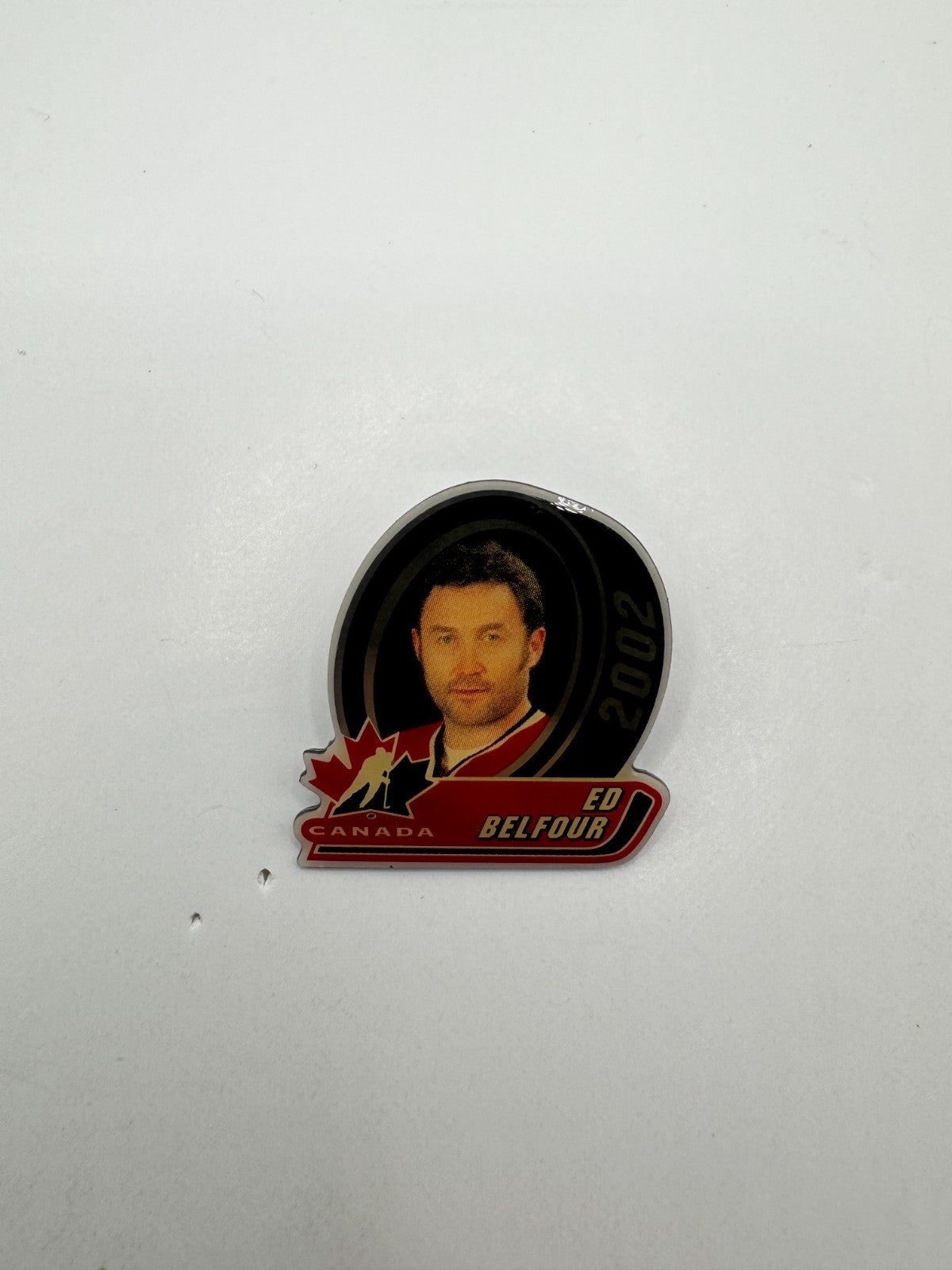 Ed Belfour Team Canada 2002 NHLPA Hockey Lapel Pin
