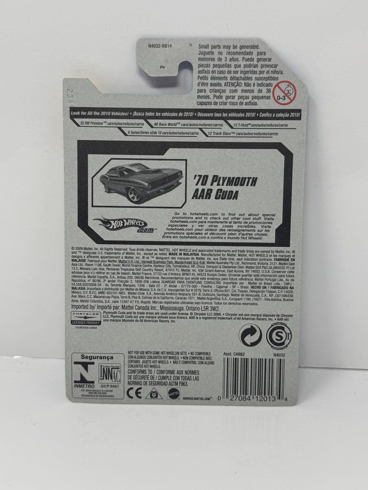 Hot Wheels Premiere 1970 Plymouth AAR Cuda 1:64 Diecast Purple