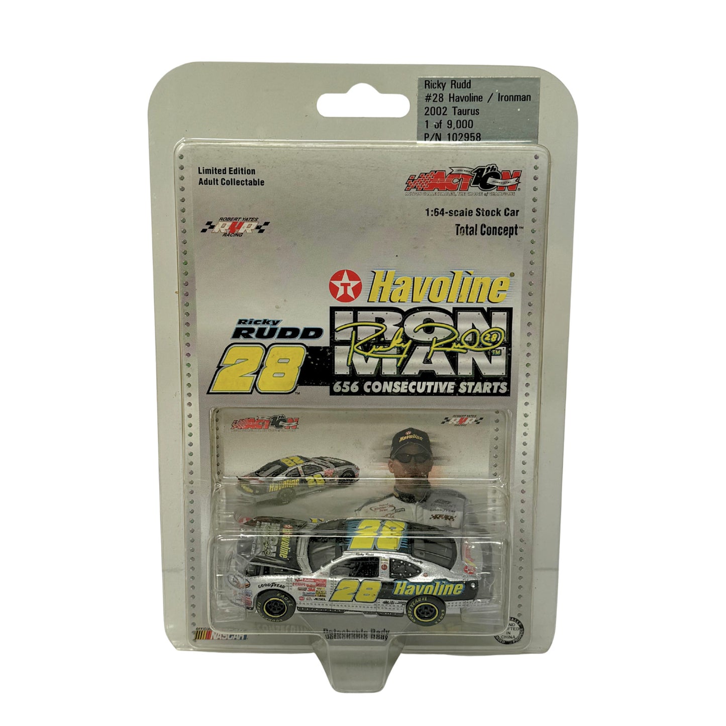 Action Nascar #28 Ricky Rudd Havoline Ironman 2002 Taurus 1:64 Diecast