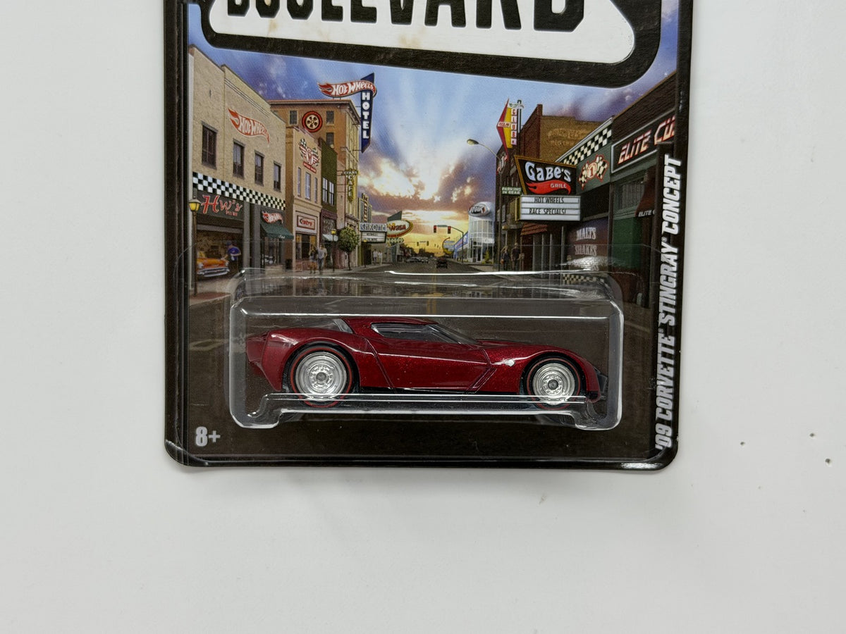 Hot Wheels Boulevard 2009 Corvette Stingray Concept 1:64 Diecast Real Riders