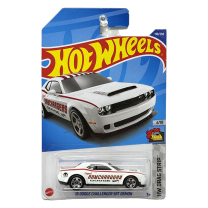 Hot Wheels Drag Strip 2018 Dodge Challenger SRT Demon Ramchargers 1:64 Diecast