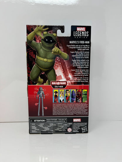 Marvel Legends Spider-Man Marvel's Frog-Man Action Figure w/ Stilt-Man BAF Piece