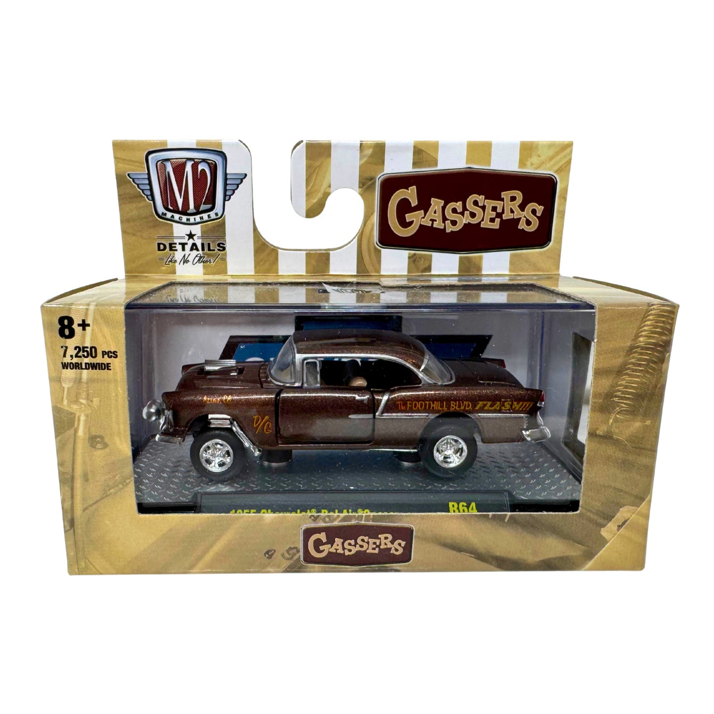 M2 Machines Gassers 1955 Chevrolet Bel Air Gasser 1:64 Diecast