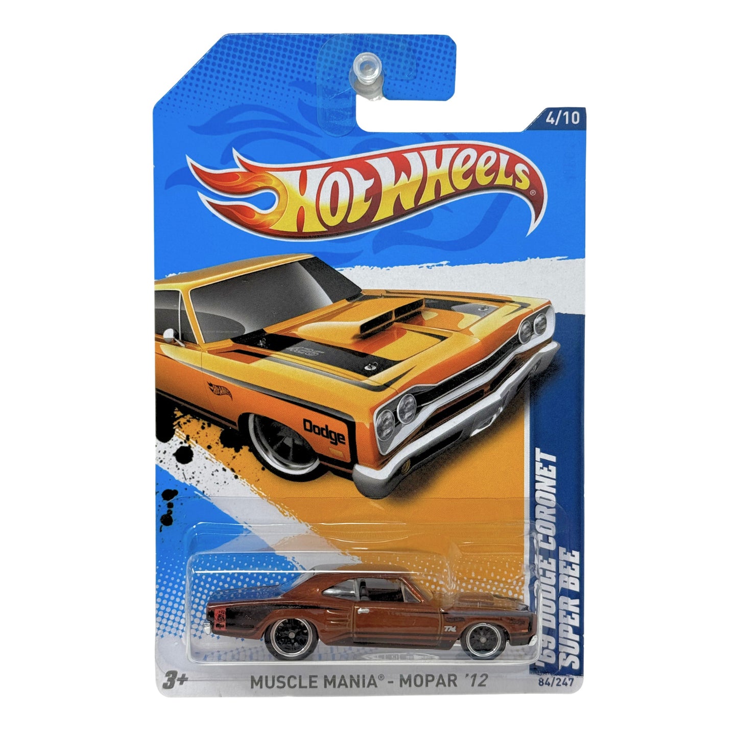 Hot Wheels Super Treasure Hunt 1969 Dodge Coronet Super Bee 1:64 Diecast