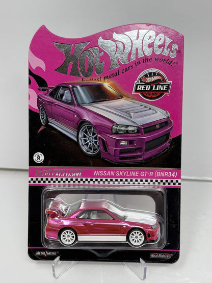 Hot Wheels RLC Red Line Club Exclusive Nissan Skyline GT-R BNR34 1:64 Diecast