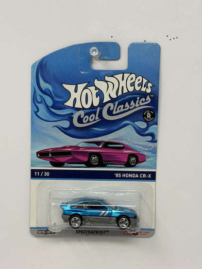 Hot Wheels Cool Classics 1985 Honda CR-X Spectrafrost 1:64 Diecast Blue