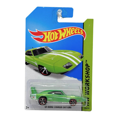 Hot Wheels Workshop 1969 Dodge Charger Daytona 1:64 Diecast Green