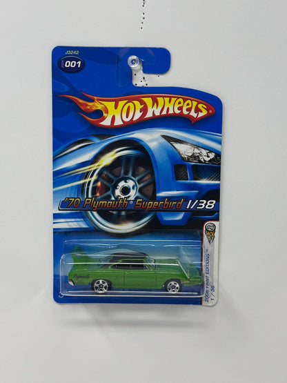 Hot Wheels First Editions 1970 Plymouth Superbird 1:64 Diecast Green V2