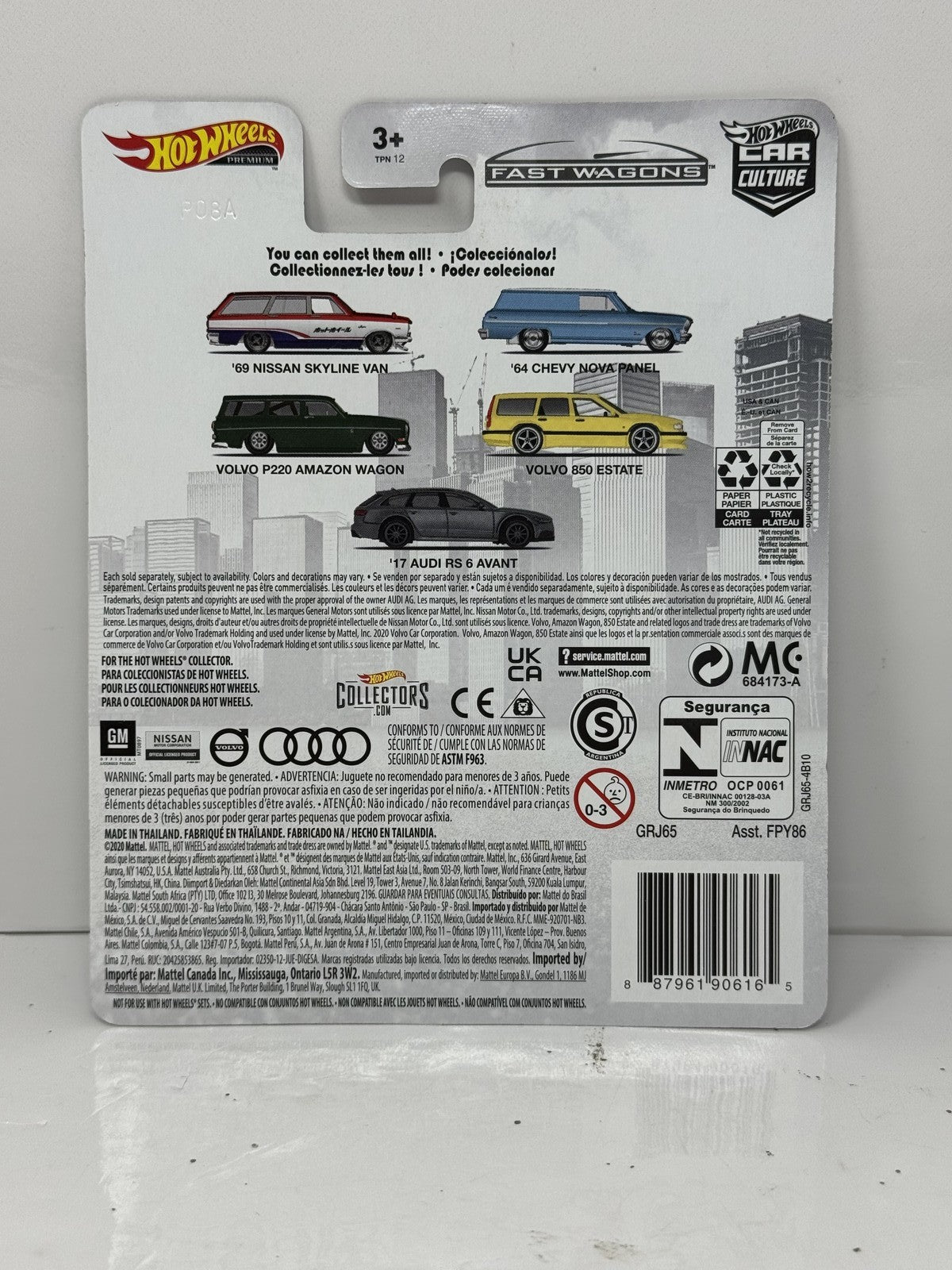 Hot Wheels Premium Fast Wagons 2017 Audi RS 6 Avant 1:64 Diecast