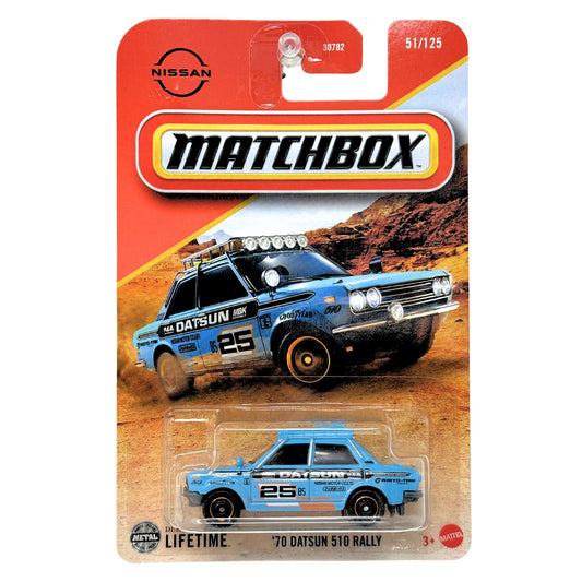 Matchbox 1970 Datsun 510 Rally 1:64 Diecast