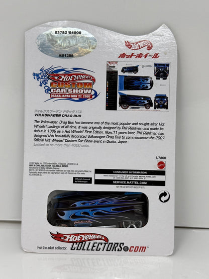 Hot Wheels 2007 Osaka Custom Car Show Volkswagen Drag Bus 1:64 Diecast 3782/4000