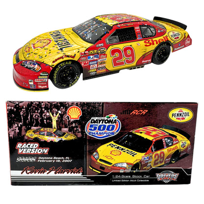 Motorsports Authentics Nascar #29 Kevin Harvick Daytona Raced Win 1:24 Diecast