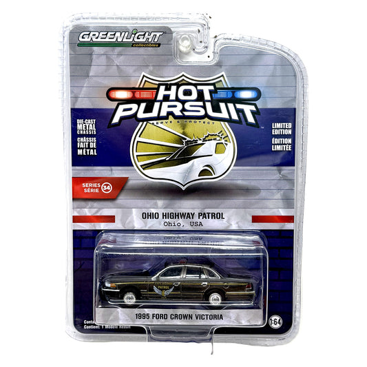 GreenLight Hot Pursuit Ohio Highway Patrol 1995 Ford Crown Victoria 1:64 Diecast