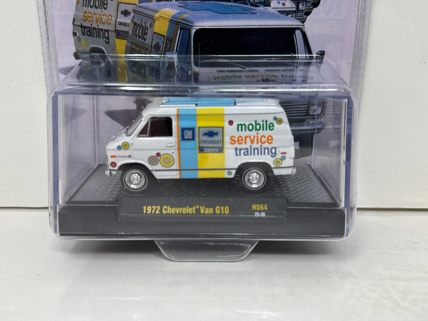 M2 Machines Training Wheels 1972 Chevrolet Van G10 Mobile Service 1:64 Diecast