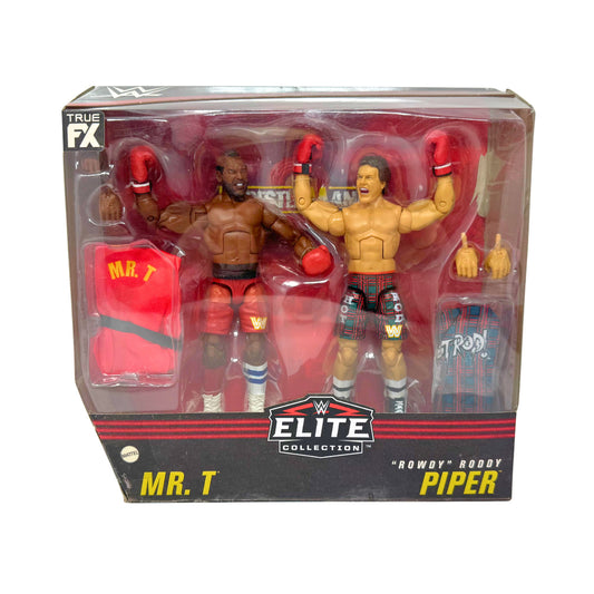 Mattel WWE Elite Collection Mr. T & Rowdy Roddy Piper 2-Pack Action Figures