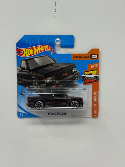 Hot Wheels Hot Trucks 1991 GMC Syclone 1:64 Diecast Short Card