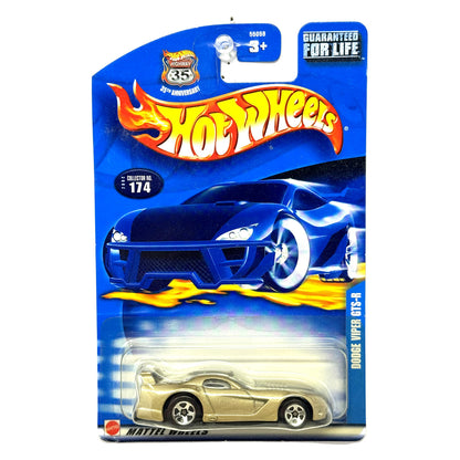 Hot Wheels 35th Anniversary Dodge Viper GTS-R 1:64 Diecast Gold