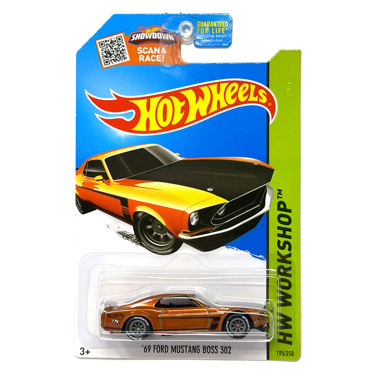 Hot Wheels Super Treasure Hunt 1969 Ford Mustang Boss Workshop 1:64 Diecast STH