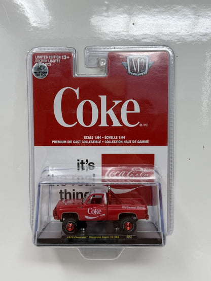 M2 Machines Coca-Cola 1973 Chevrolet Cheyenne Super 10 4x4 CHASE 1:64 Diecast