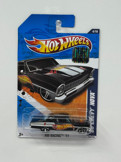 Hot Wheels HW Racing ’11 1966 Chevy Nova 1:64 Diecast Factory Sealed