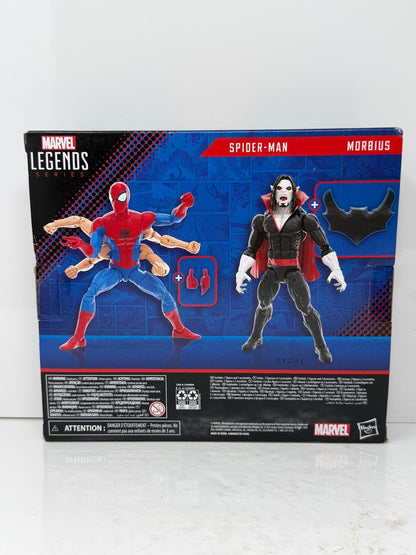 Marvel Legends Spider-Man vs Morbius 2-Pack Six-Arm Spidey Walmart Excl New