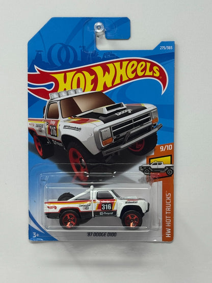 Hot Wheels Hot Trucks 1987 Dodge D100 1:64 Diecast