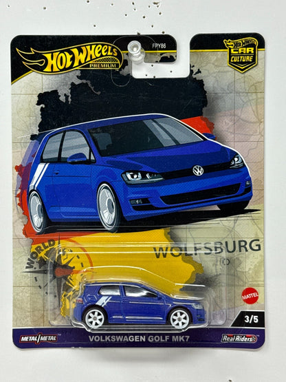 Hot Wheels Premium World Tour Volkswagen Golf MK7 Wolfsburg 1:64 Diecast