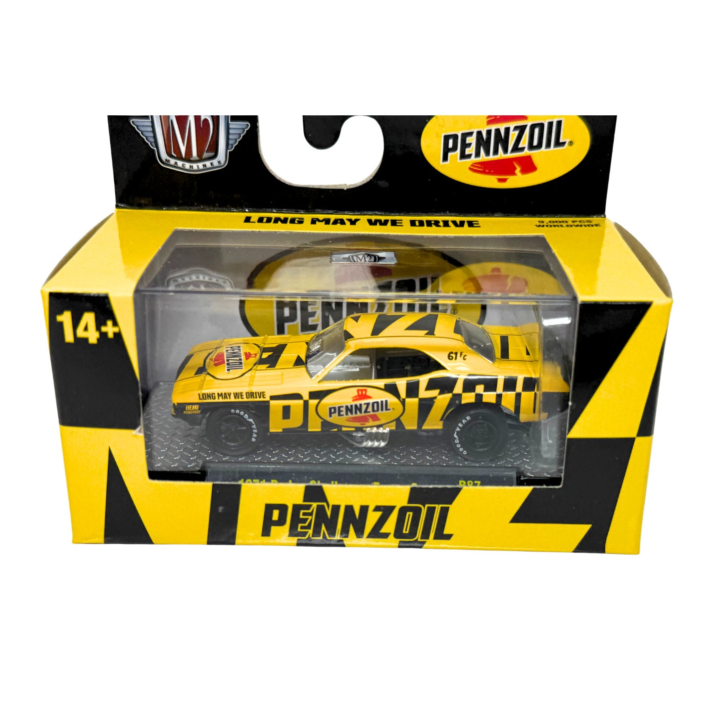 M2 Machines Pennzoil 1971 Dodge Challenger Funny Car 1:64 Diecast