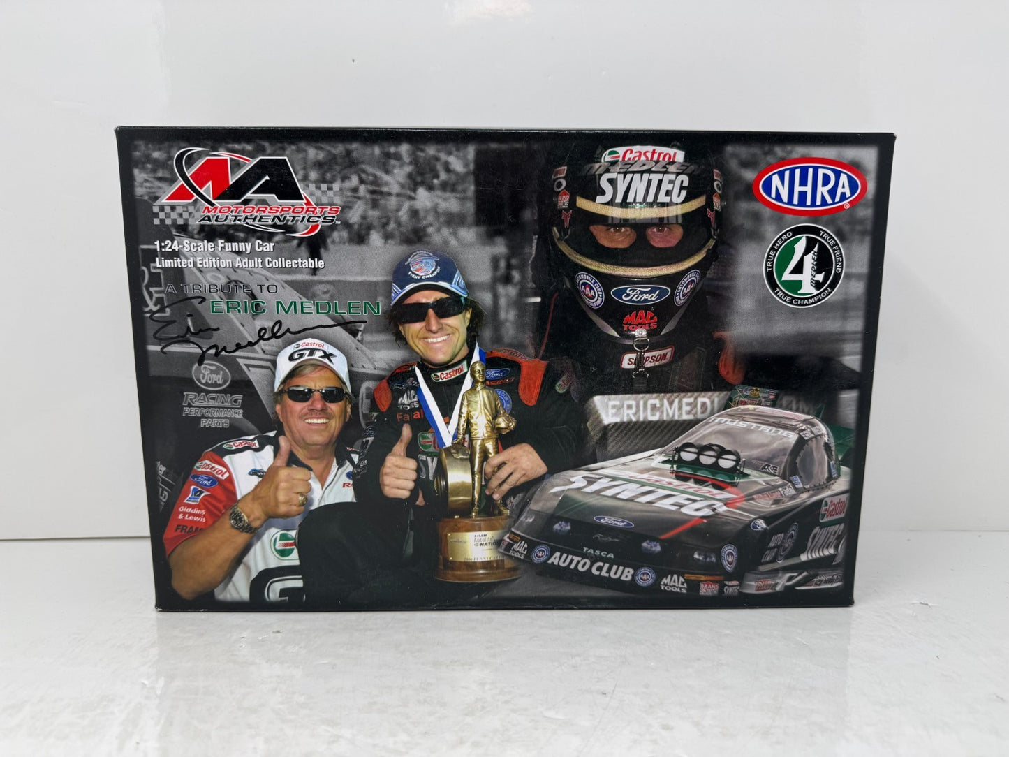 Motorsports Authentics NHRA John Force Castrol Eric Medlen Tribute 1:24 Diecast