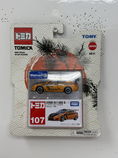 Tomy Tomica #107 Lexus IS F CCS-R Walmart Exclusive 1:66 Diecast