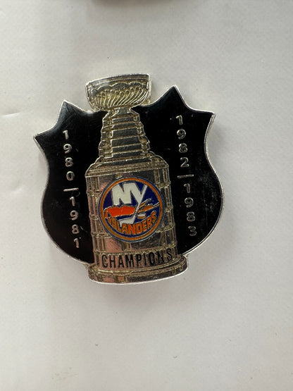 New York Islanders 1980 1981 1982 1983 Stanley Cup NHL Lapel Pin