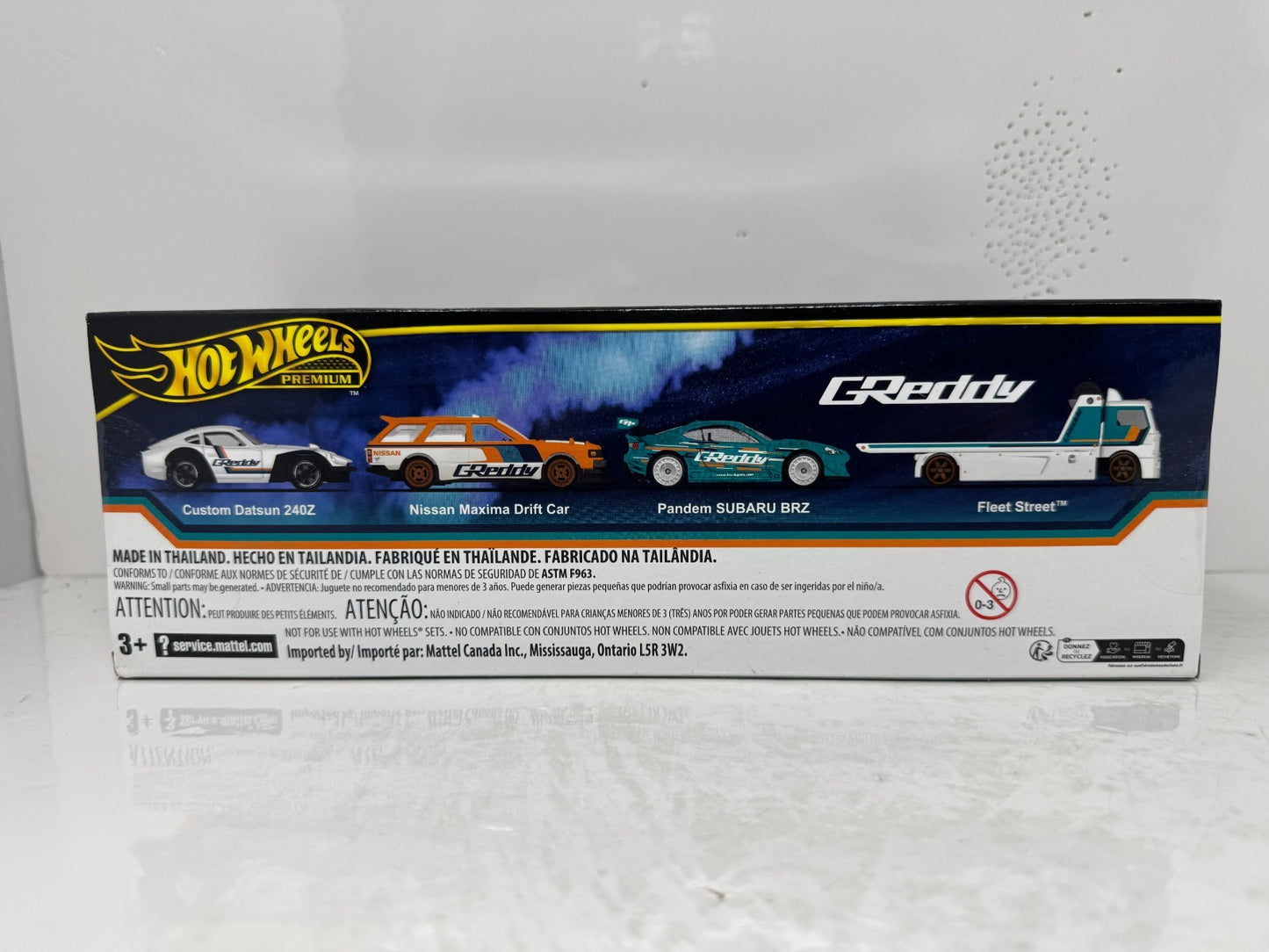 Hot Wheels Premium Greddy 4-Pack Collector Diorama Set 1:64 Diecast