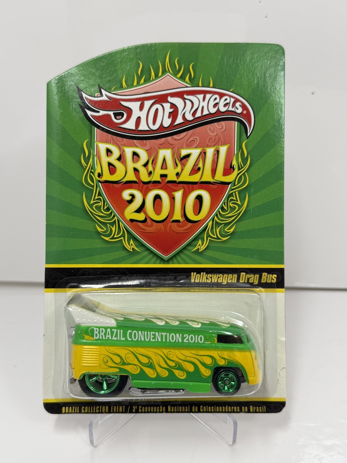 Hot Wheels 2010 Brazil Convention Volkswagen Drag Bus 1:64 Diecast 4136/5000