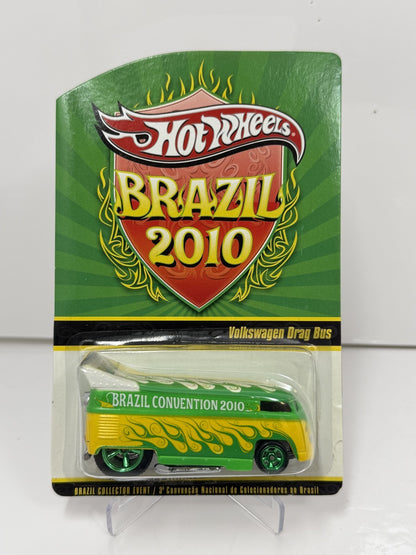 Hot Wheels 2010 Brazil Convention Volkswagen Drag Bus 1:64 Diecast 4136/5000