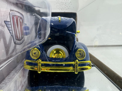 M2 Machines 1952 Volkswagen Beetle Deluxe Model CHASE 1:24 Diecast Gold Rims