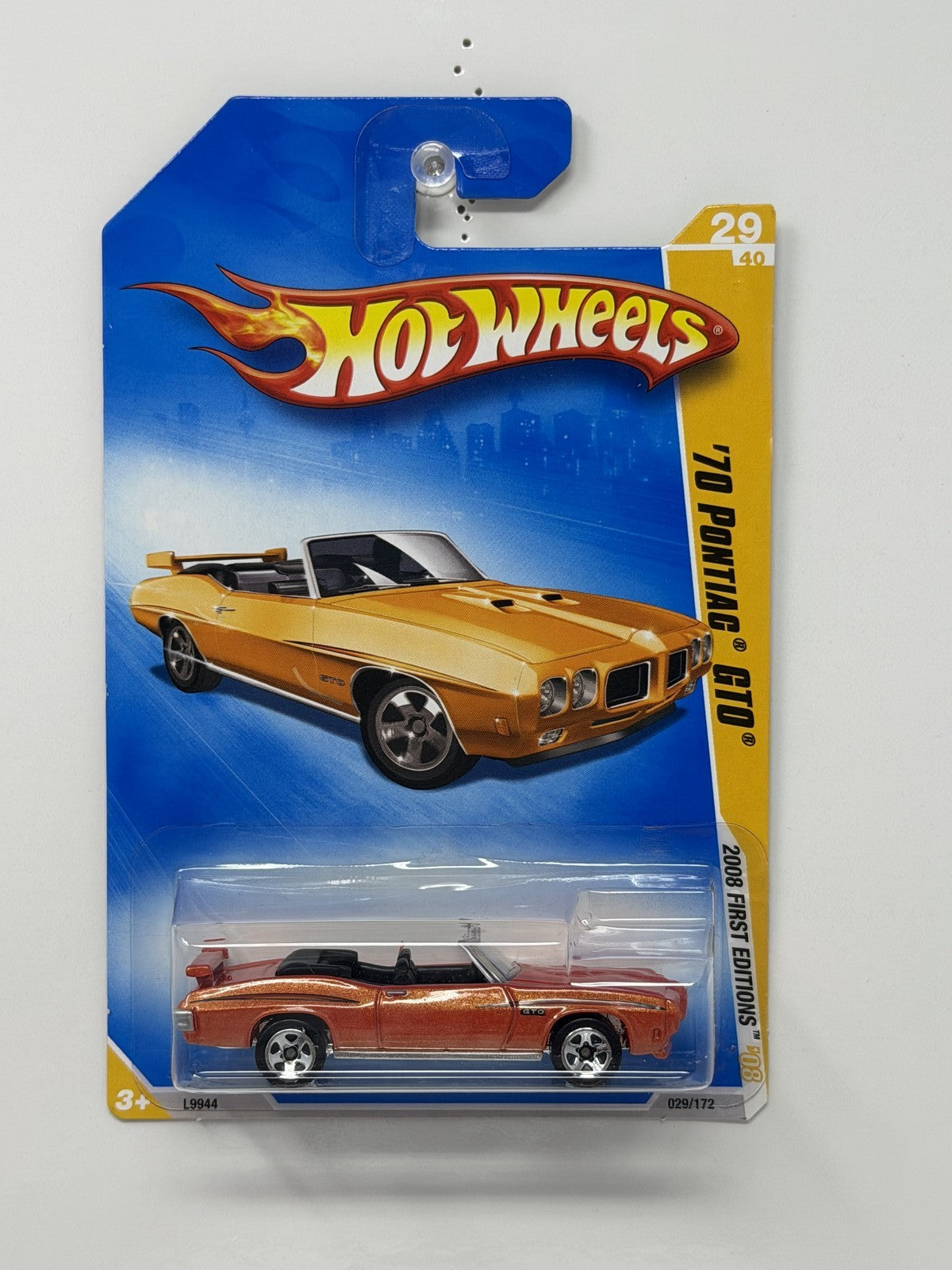 Hot Wheels 2008 First Editions 1970 Pontiac GTO 1:64 Diecast Orange