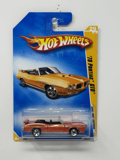 Hot Wheels 2008 First Editions 1970 Pontiac GTO 1:64 Diecast Orange