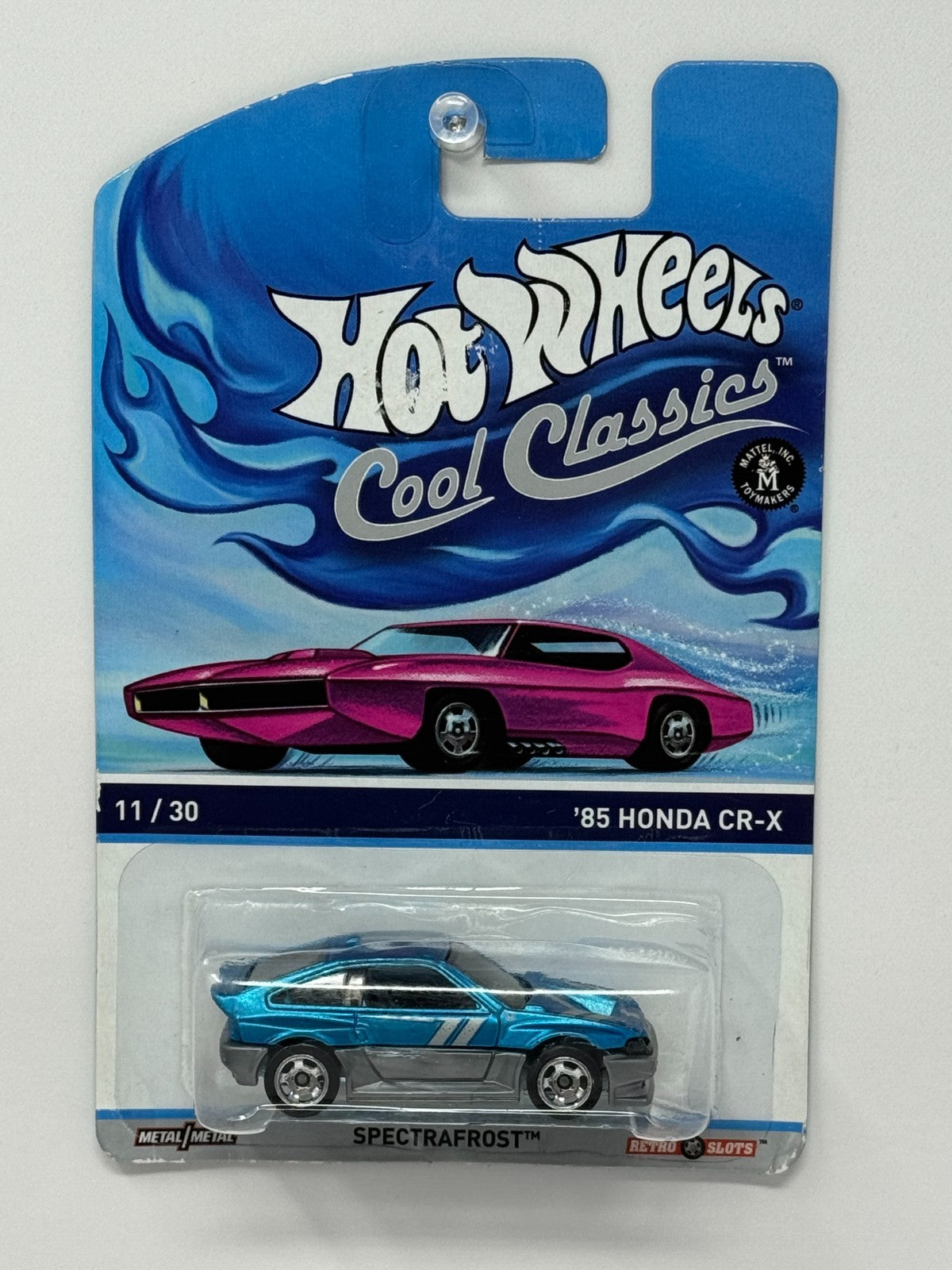 Hot Wheels Cool Classics 1985 Honda CR-X Spectrafrost 1:64 Diecast